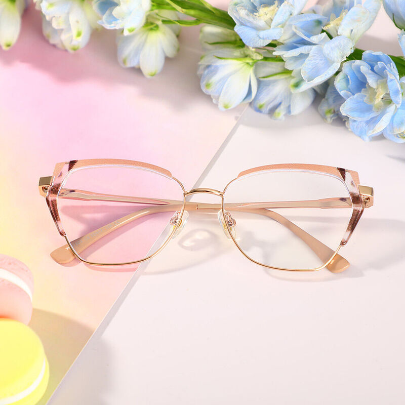 Beardd Cat Eye Braune Brille