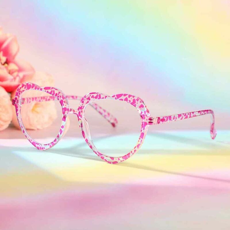 Barret Cat Eye Pink Clear Glasses
