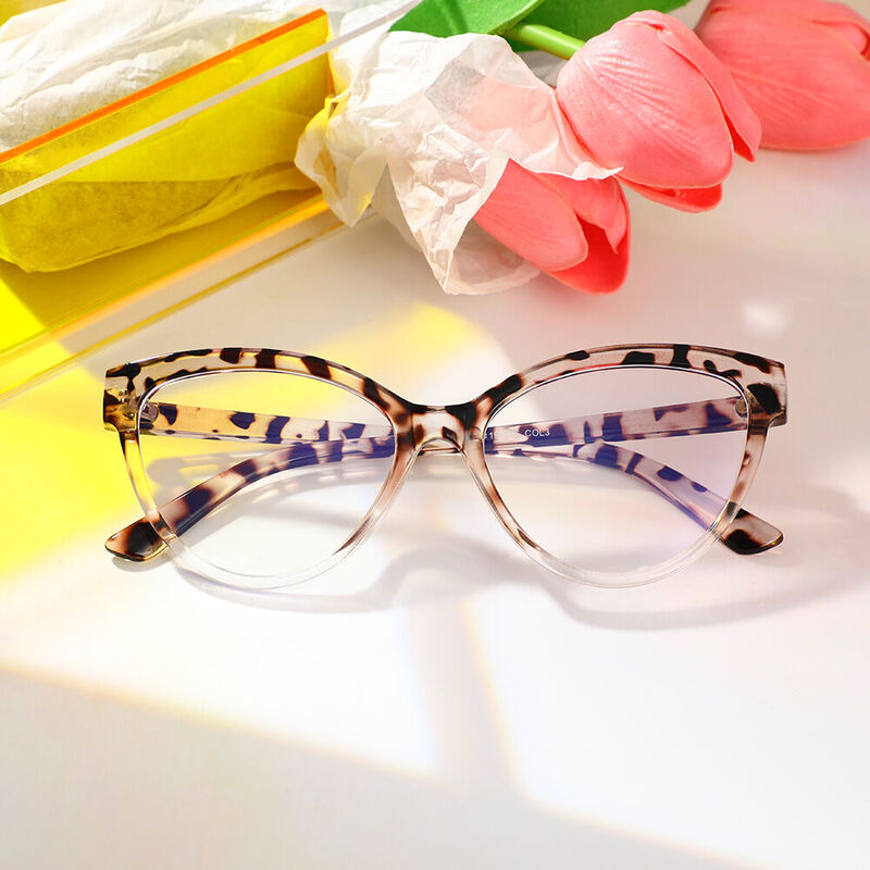 Lunettes de Vue Anthone Cat Eye Léopard