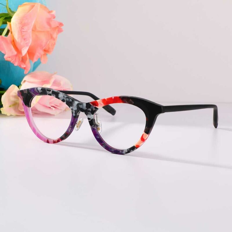 Webste Cat Eye Purple Glasses