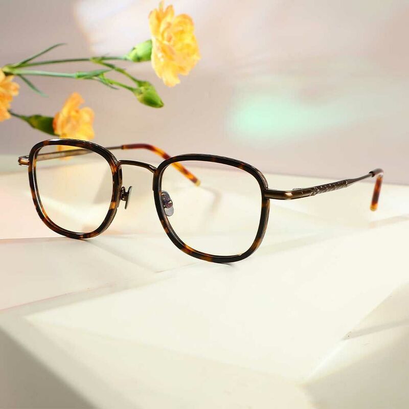 Maxwell Square Tortoise Glasses