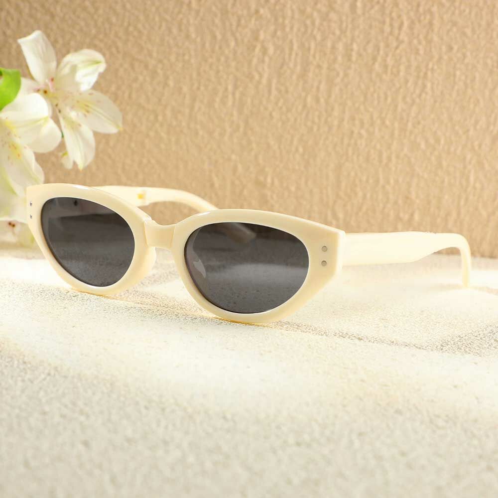 Occhiali da Sole Sandy Cat Eye Bianco