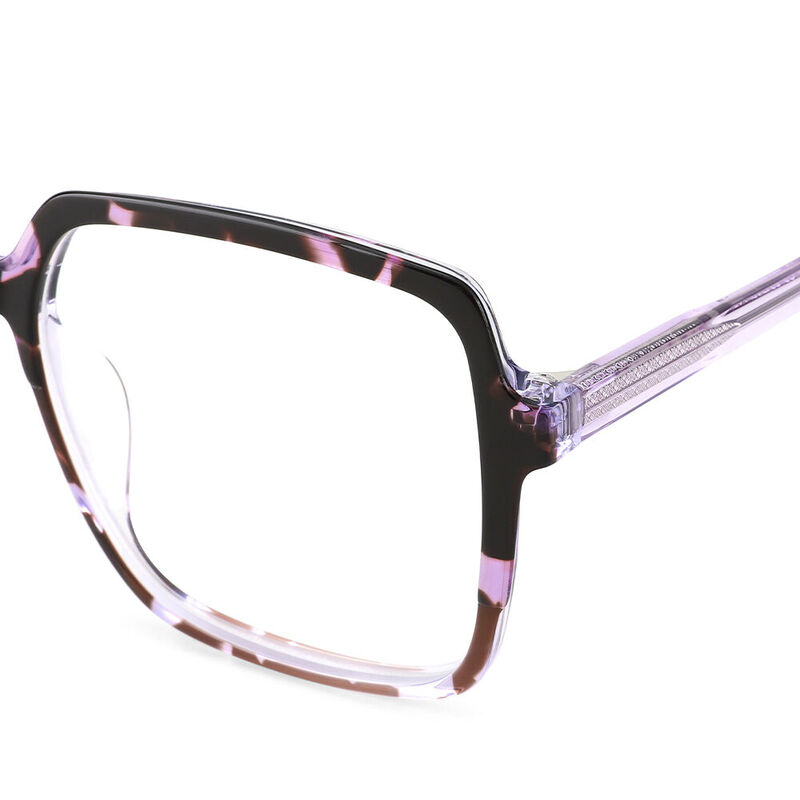 Obsessed Geometric Tortoise Purple Glasses