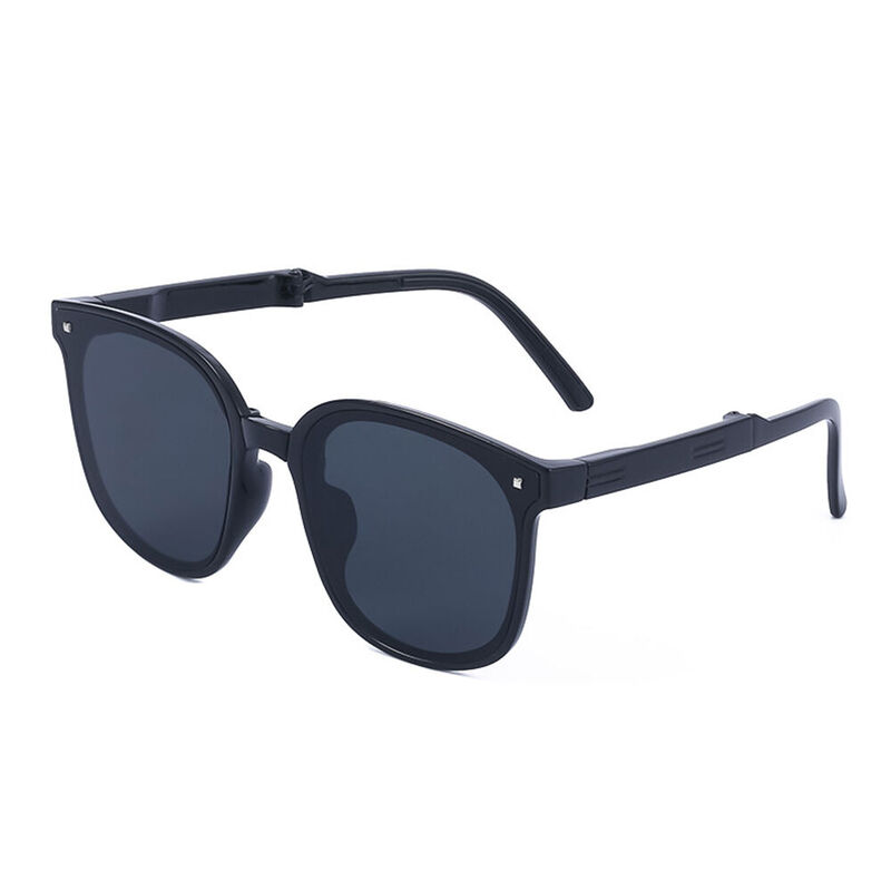 Eugenia Square Black Sunglasses