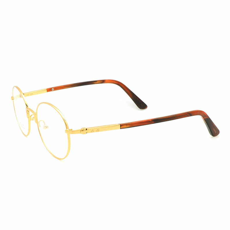 Gloriy Oval Gold Glasses