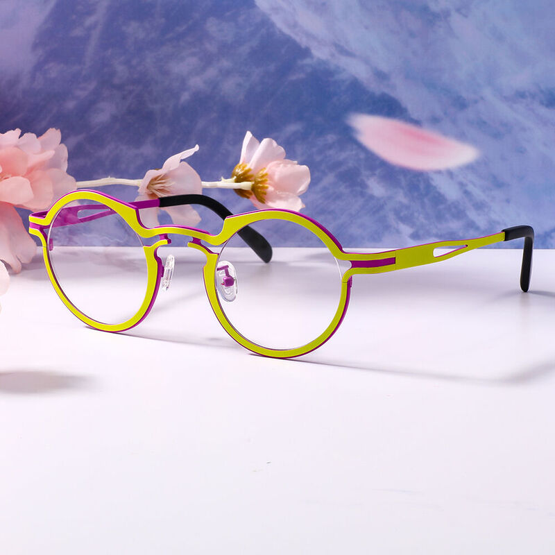 Macadam Round Yellow Glasses