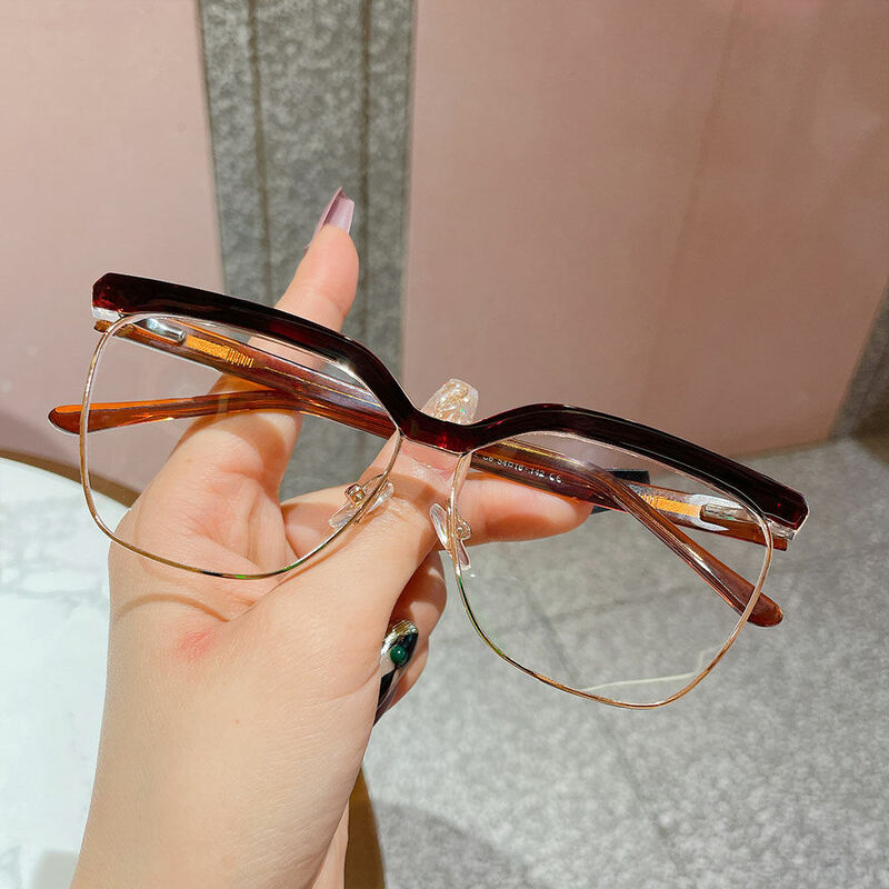 Gaskell Aviator Brown Glasses