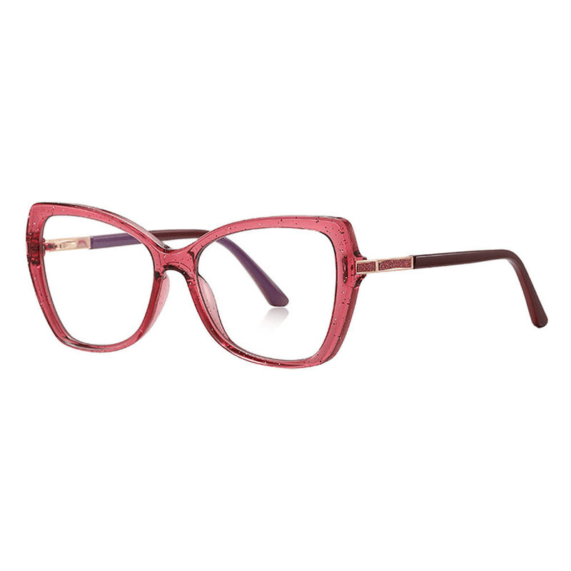 Dinah Cat Eye Purple Glasses
