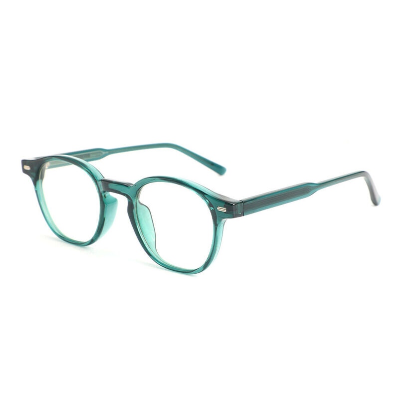 Zebulon Quadratische Grüne Brille