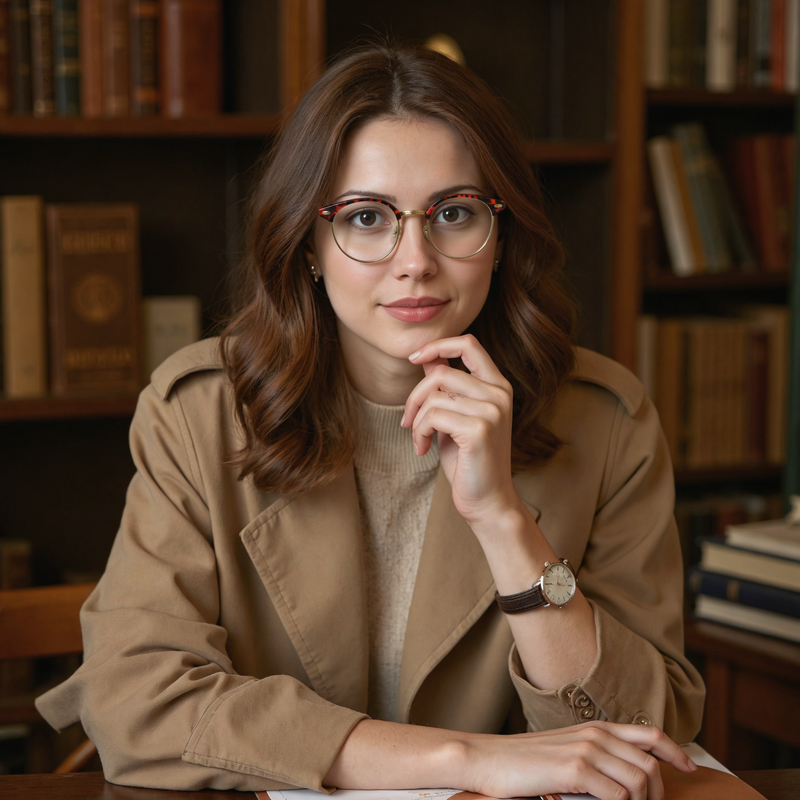Dempsey Browline Tortoise Glasses