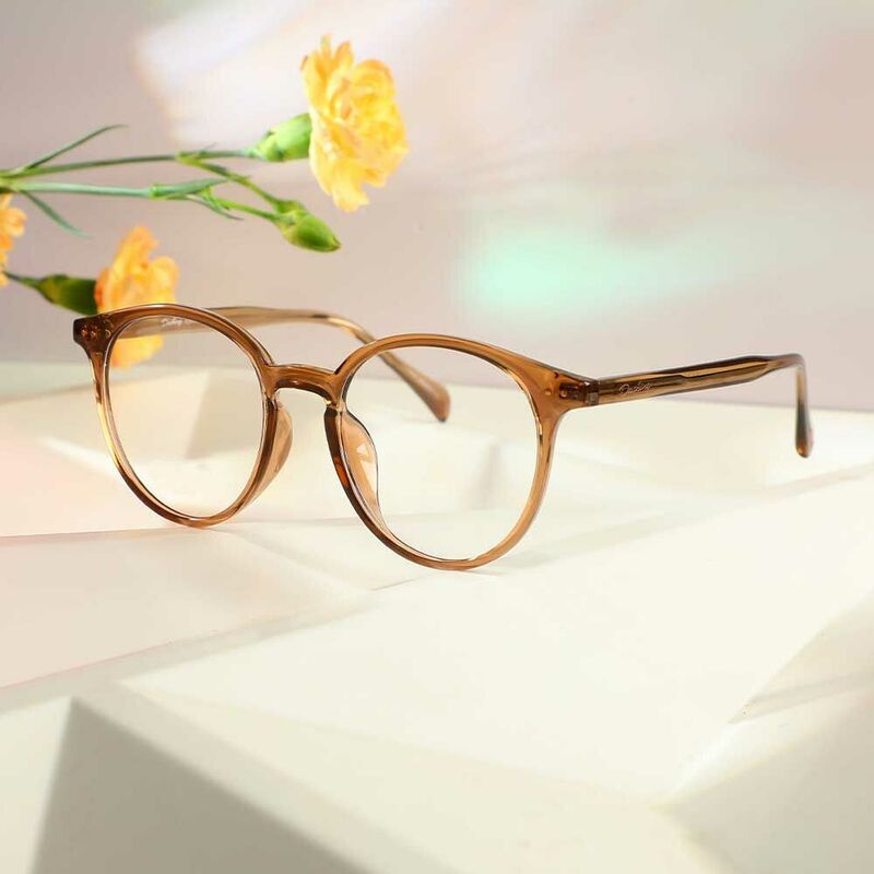 Samantha Round Brown Glasses