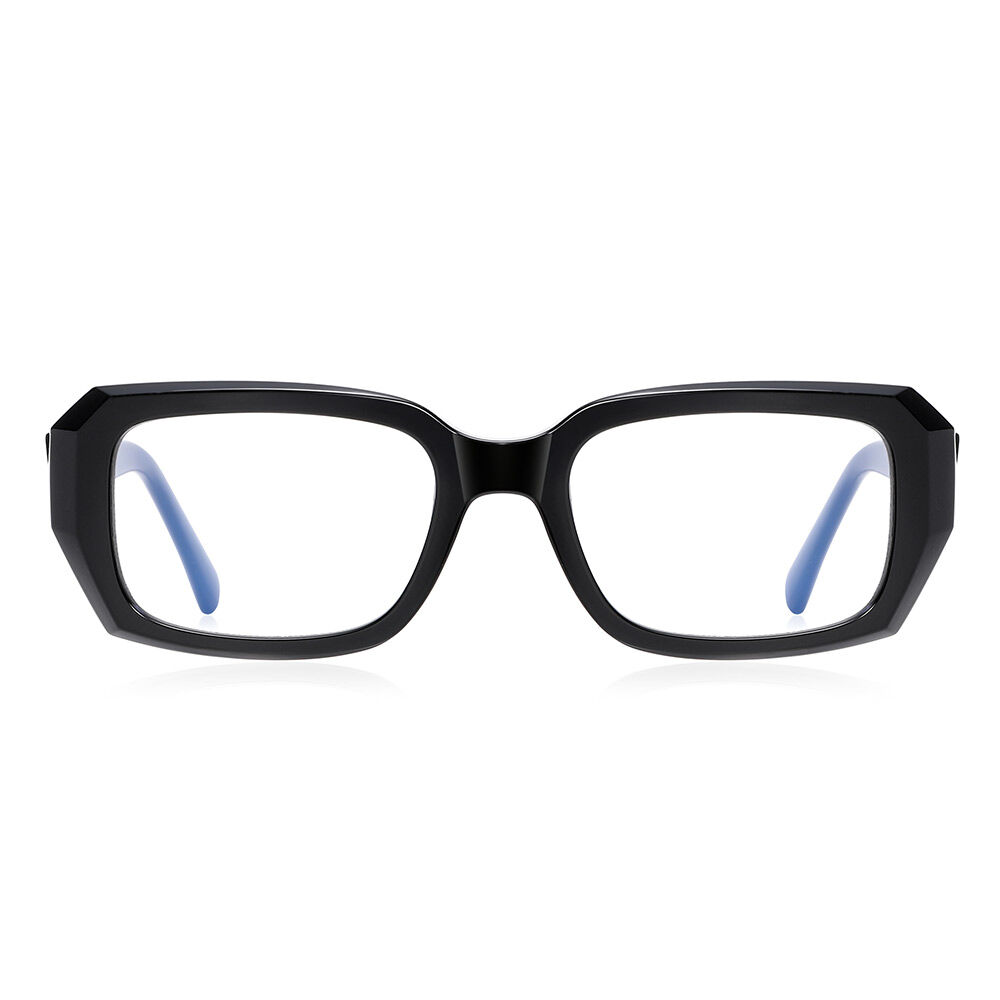 Carliy Rectangle Schwarze Brille