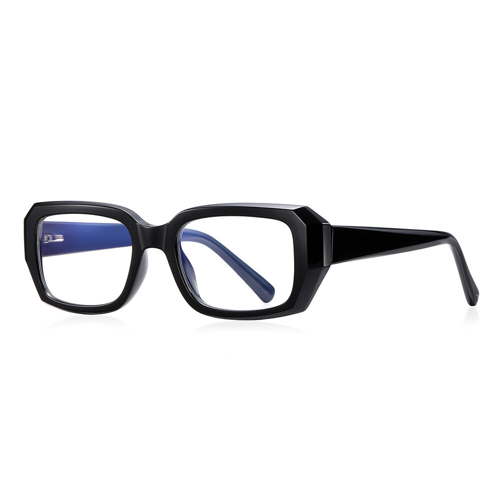 Carliy Rectangle Schwarze Brille
