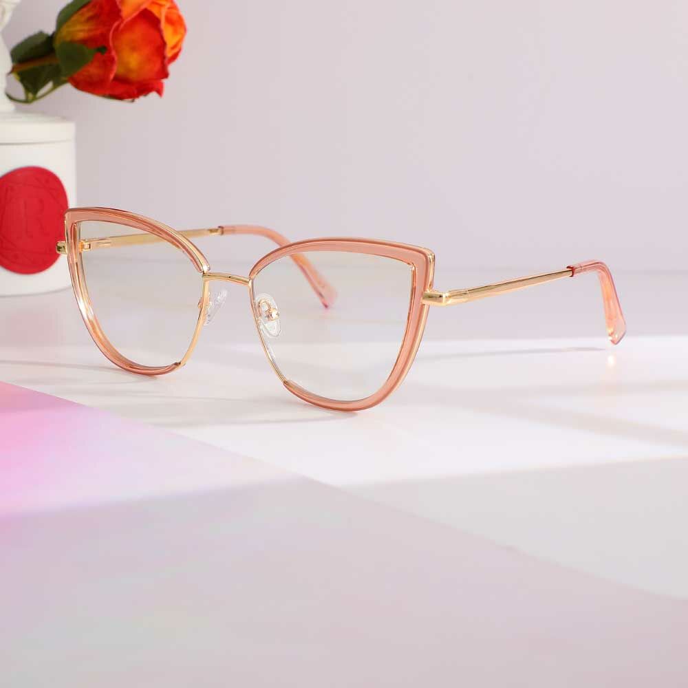 Alva Cat Eye Rosa Brillen