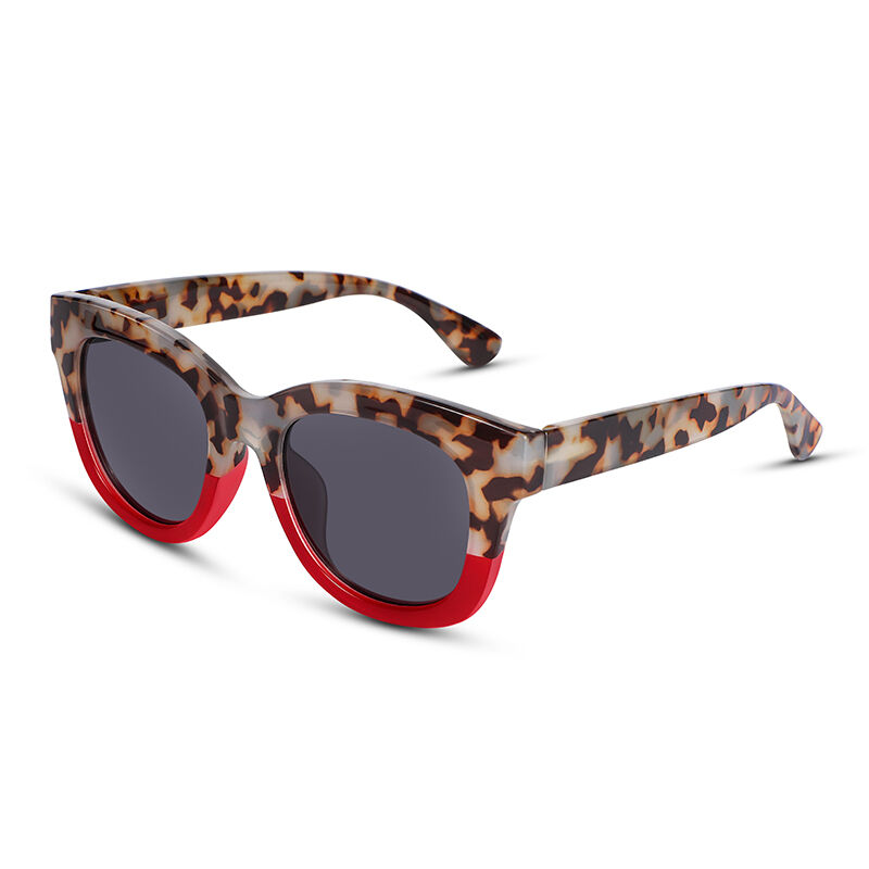 Crush Square Tortoise Red/Grey Sunglasses
