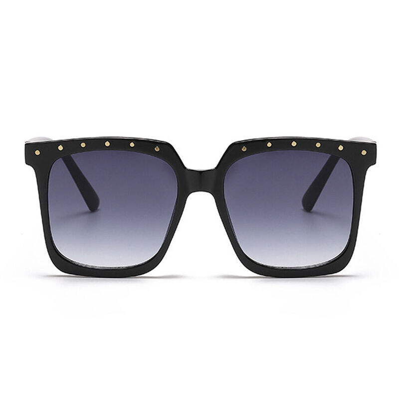 Elspeth Square Black Sunglasses