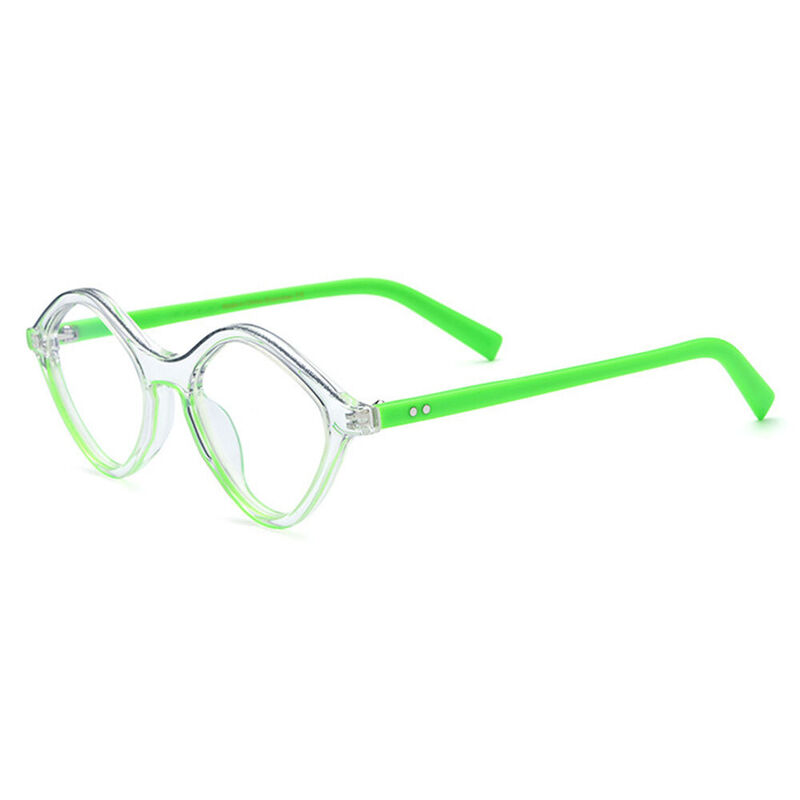 Kanina Oval Green Glasses