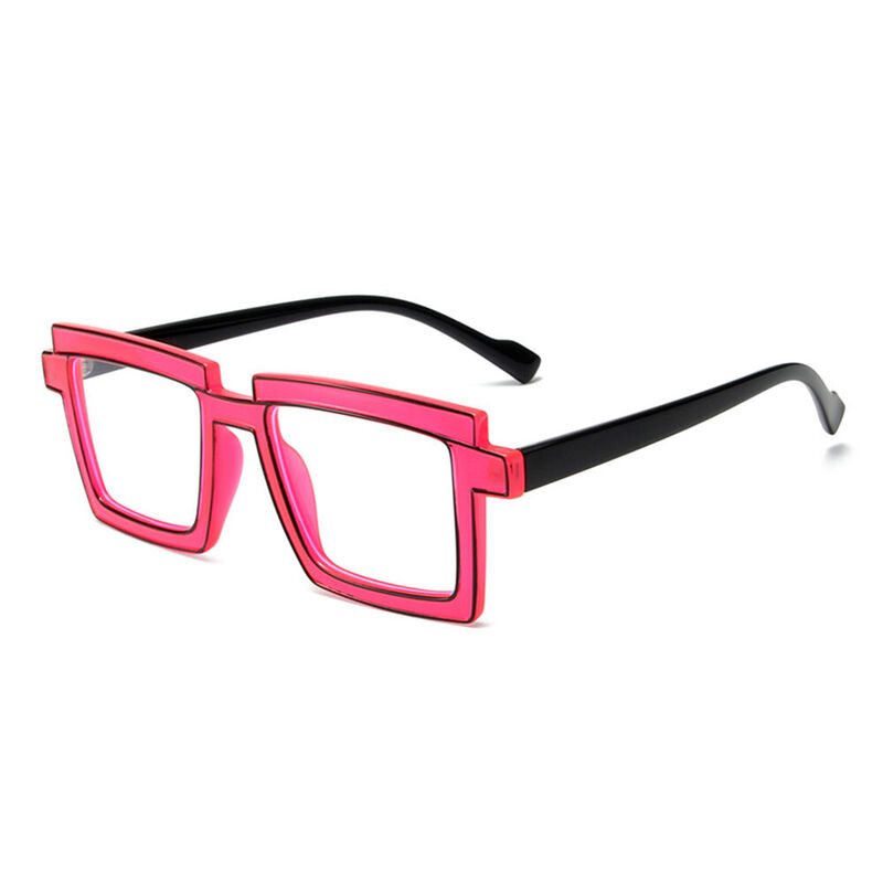 Flossie Square Pink Glasses