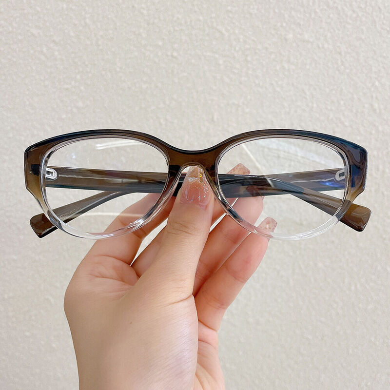Thomes Oval Green Glasses