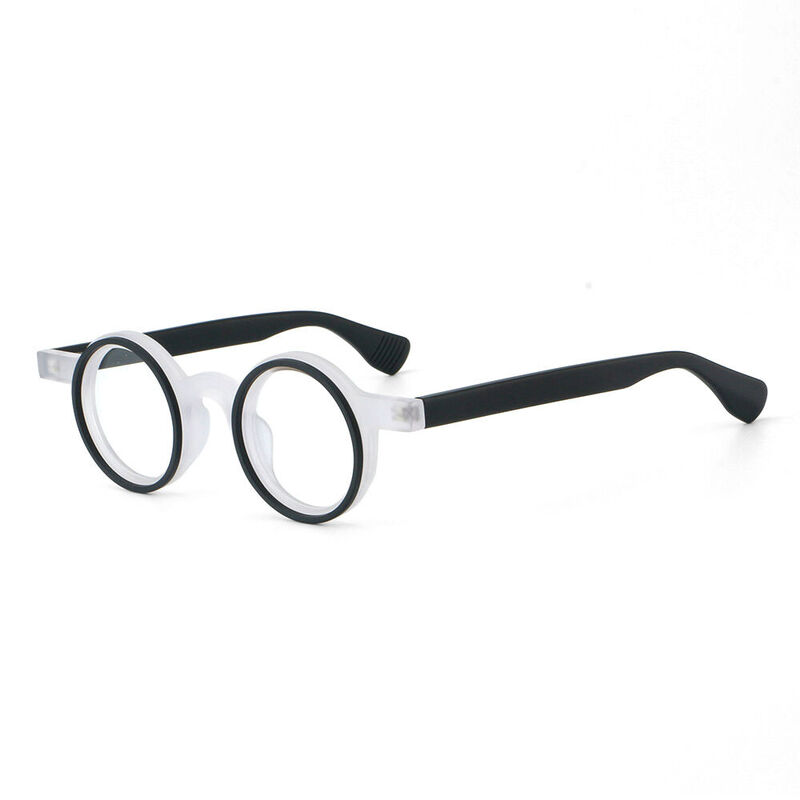 Troea Round Black Glasses