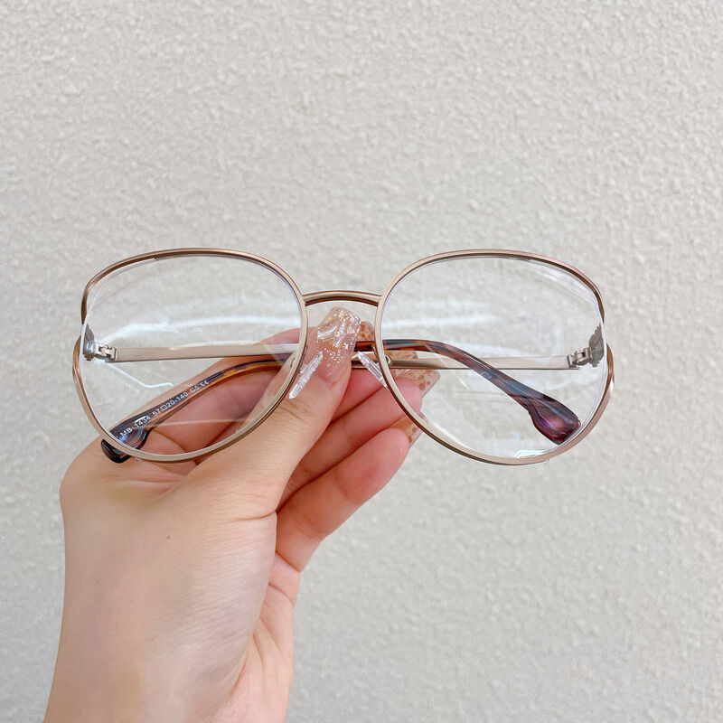 Lilliee Round Brown Glasses