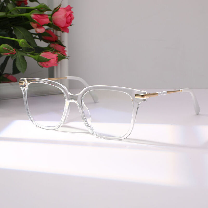 Franci Square Clear Glasses