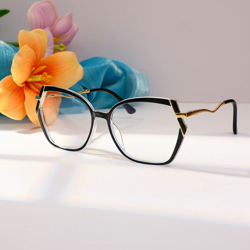 Macaula Cat Eye Black Glasses