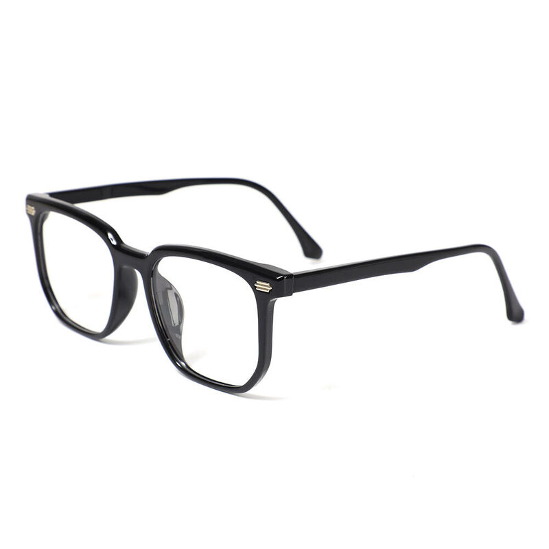 Martha Square Black Glasses