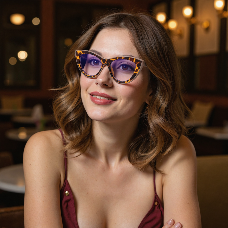 Trista Cat Eye Tortoise Glasses