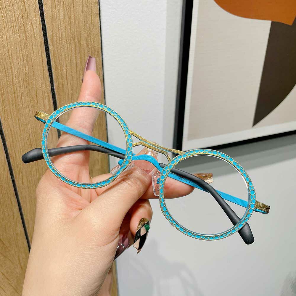 Occhiali da Vista Bart Rotondo Blu