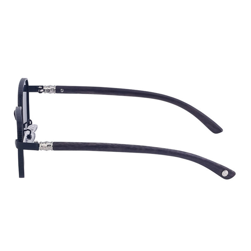 Eleanor Geometric Black Sunglasses