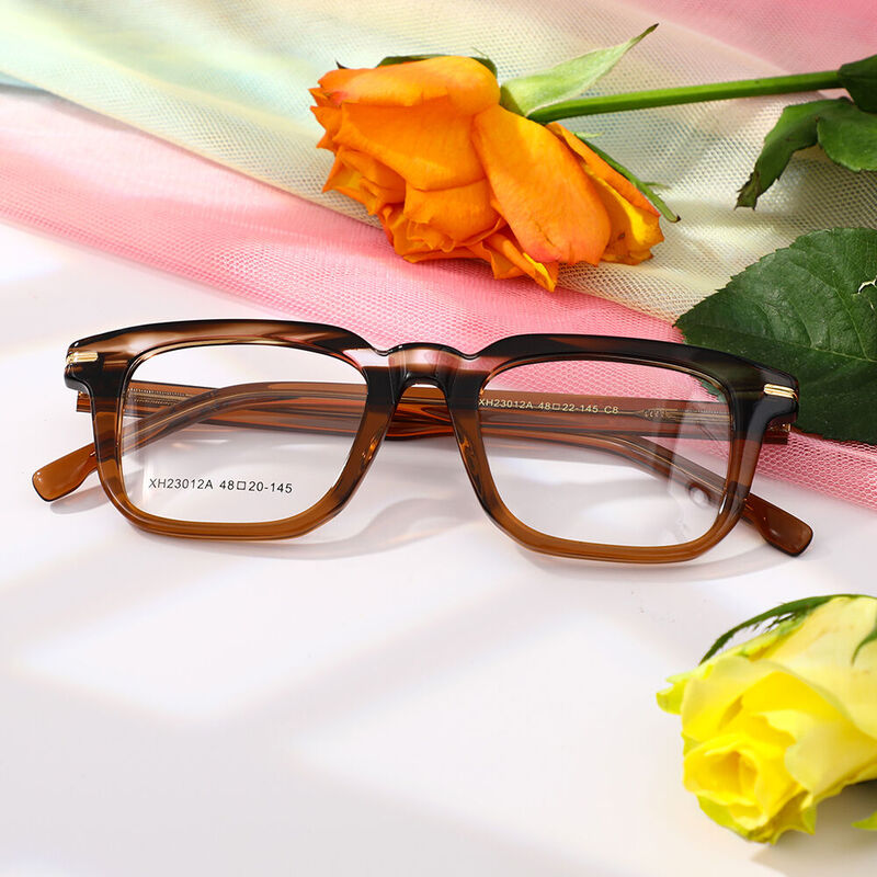 Doroth Square Brown Glasses