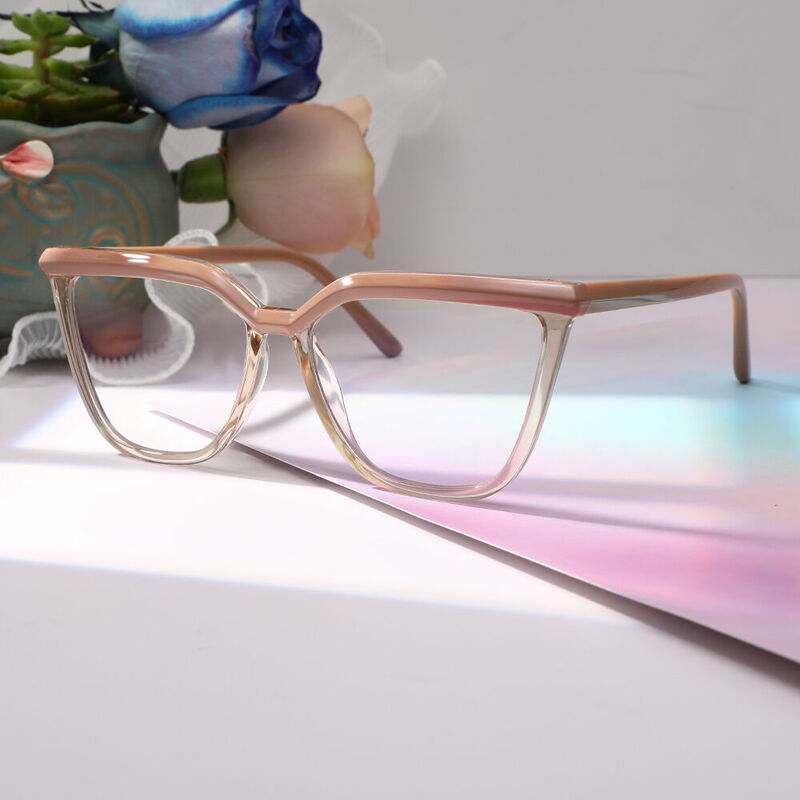 Cowpeia Cat Eye Braune Brille
