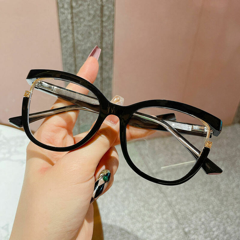 Sainsbu Cat Eye Black Glasses