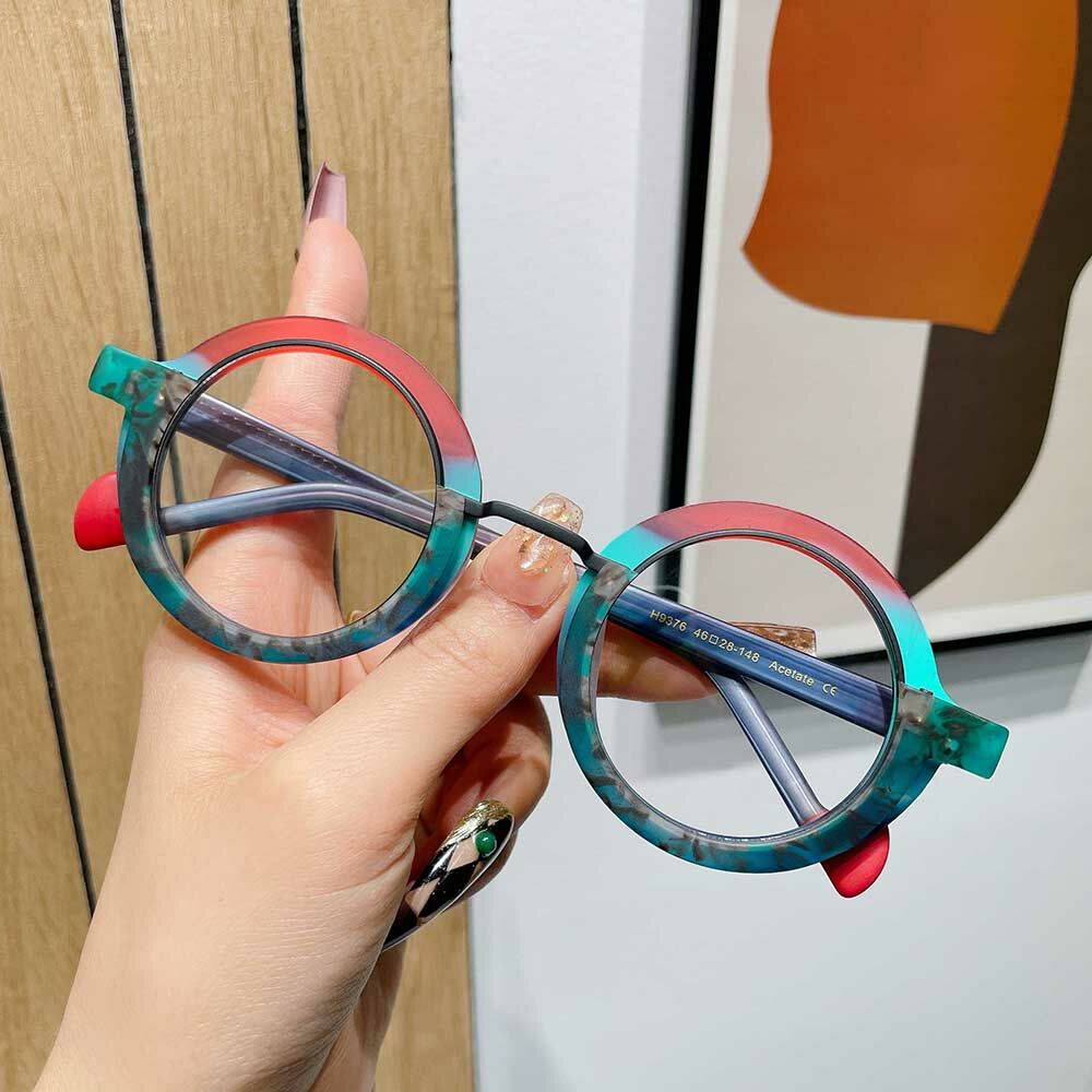 Eugen Runde Grüne Brille