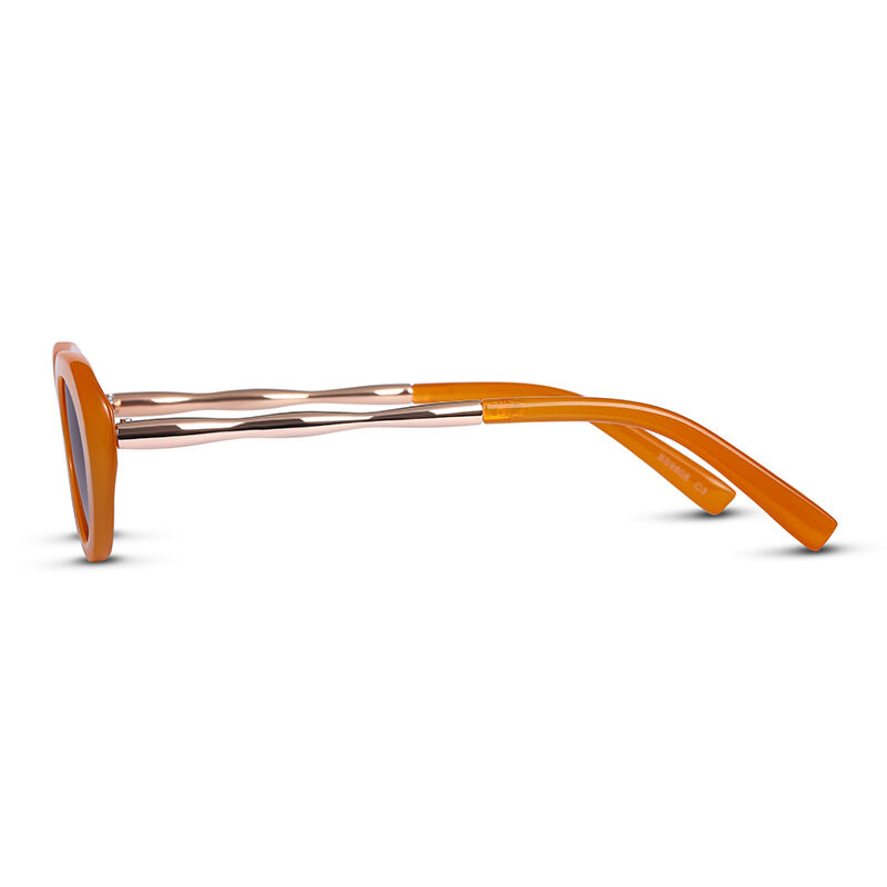 Starlet Oval Orange/Grey Gradient Sunglasses