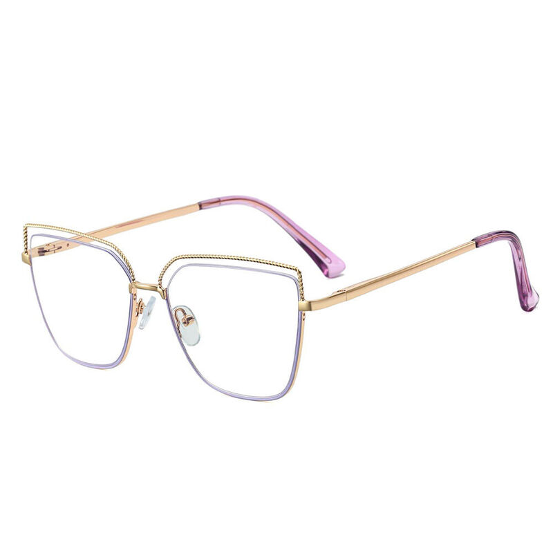 Adila Cat Eye Purple Glasses