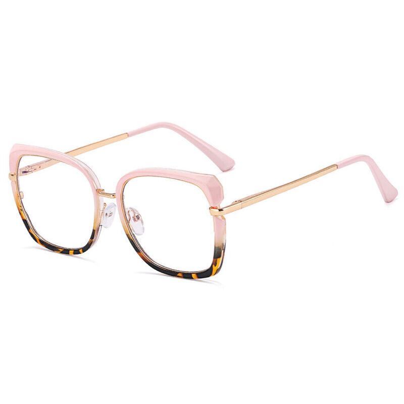 Alvira Square Pink Glasses