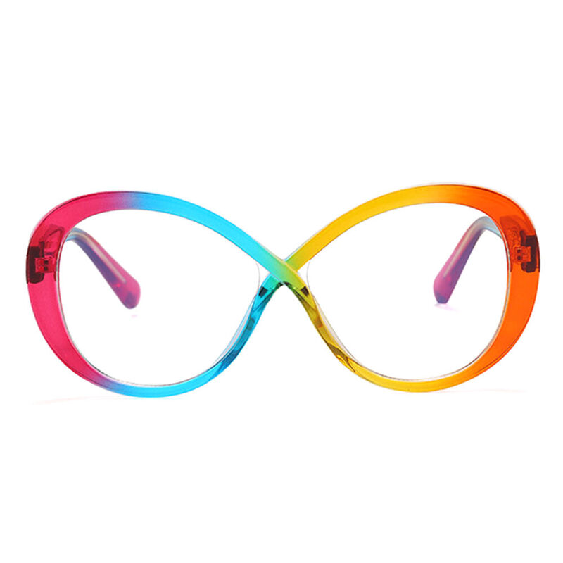 Destiney Round Rainbow Glasses