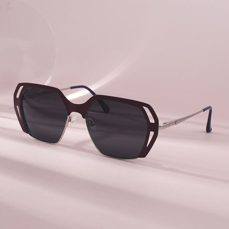 Transform Geometric Red Sunglasses