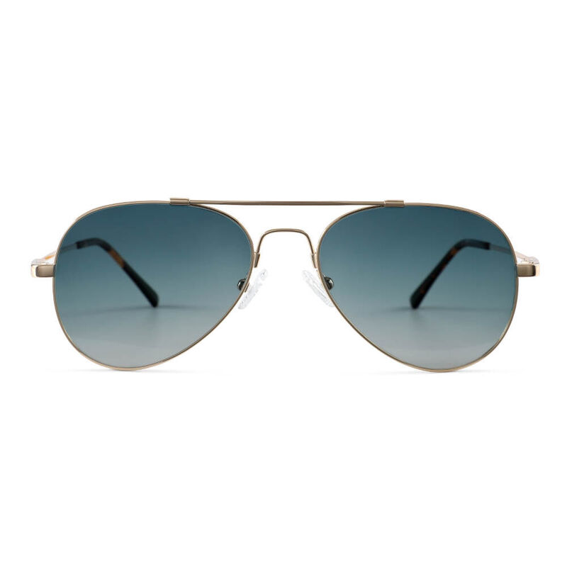 Harper Aviator Green Sunglasses