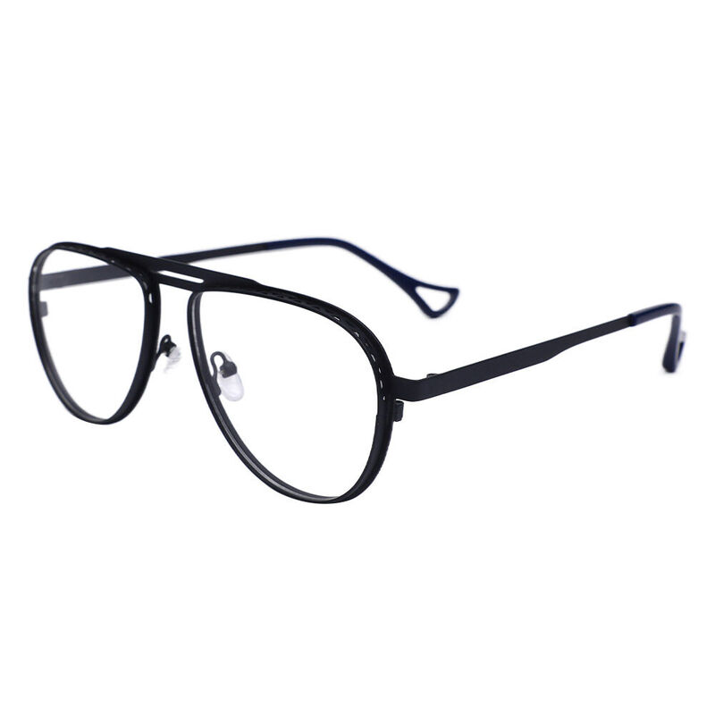 Ali Aviator Black Glasses