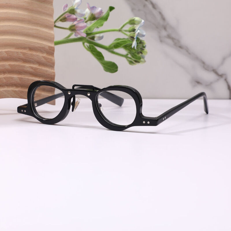 Rod Oval Black Glasses