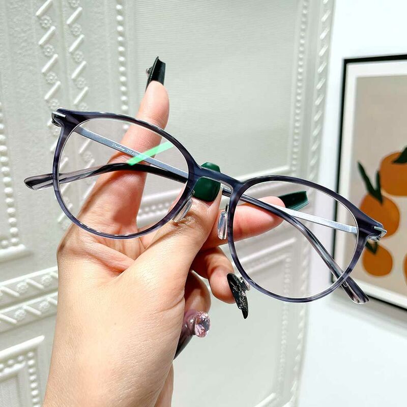 Eliot Round Gray Glasses