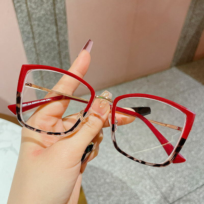 Babbitt Cat Eye Rote Brille