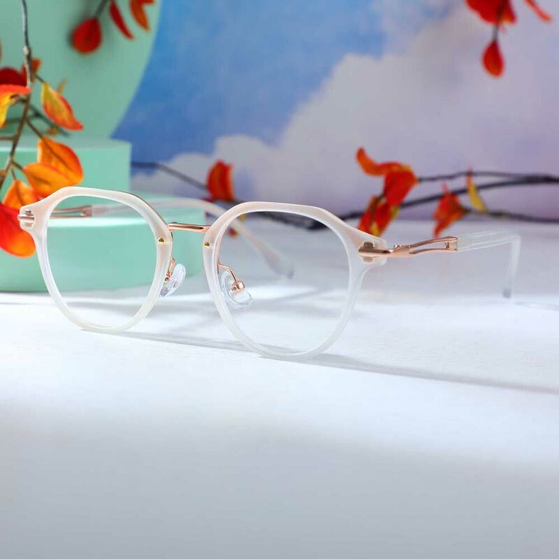 Moira Round Clear Glasses