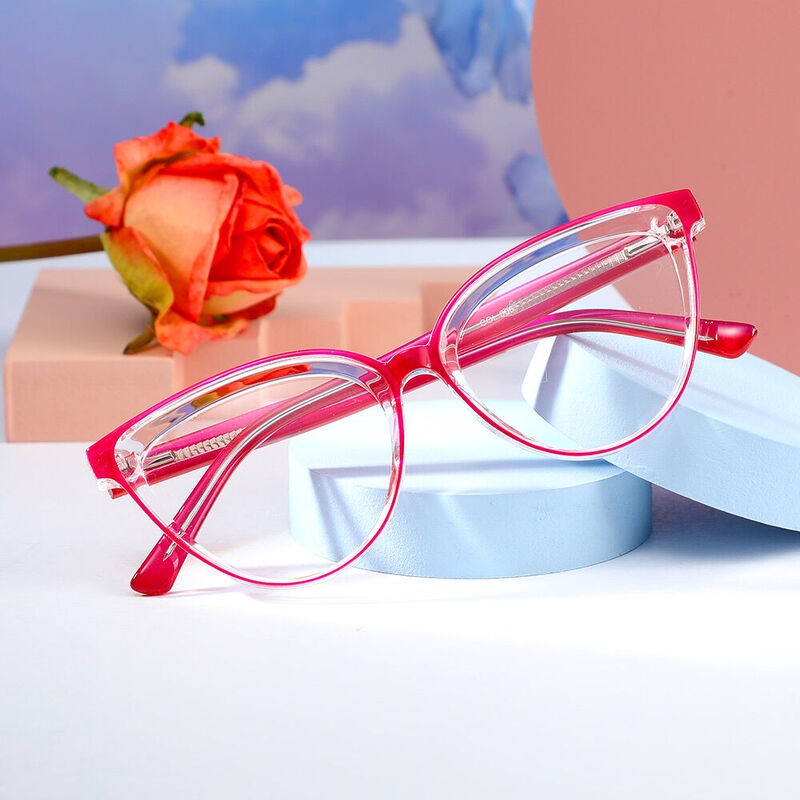 Truda Cat Eye Lila Brille