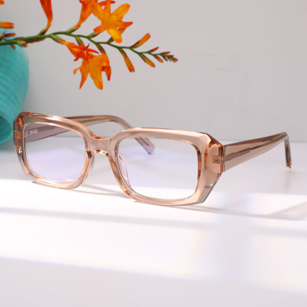 Occhiali da Vista Carliy Rettangolare Champagne