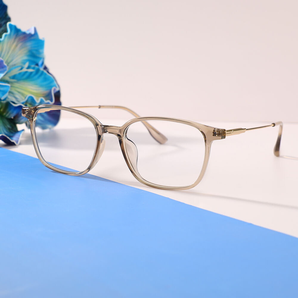 Dick Rectangle Brown Glasses