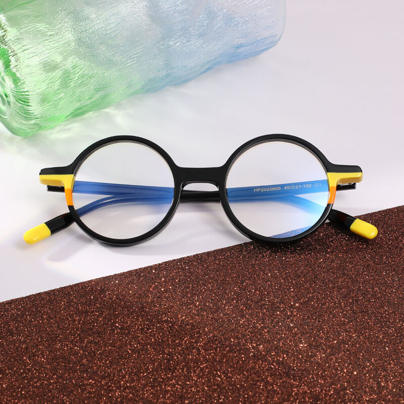 Basnight Round Black Glasses